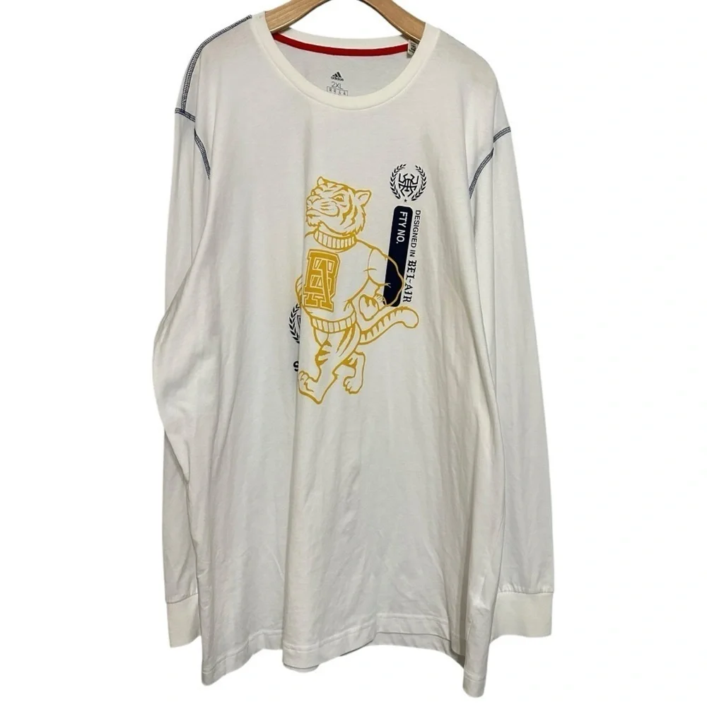 Adidas Men’s Size 2XL Don x Bel Air Academy Mitchell Tiger Long Sleeve T-Shirt